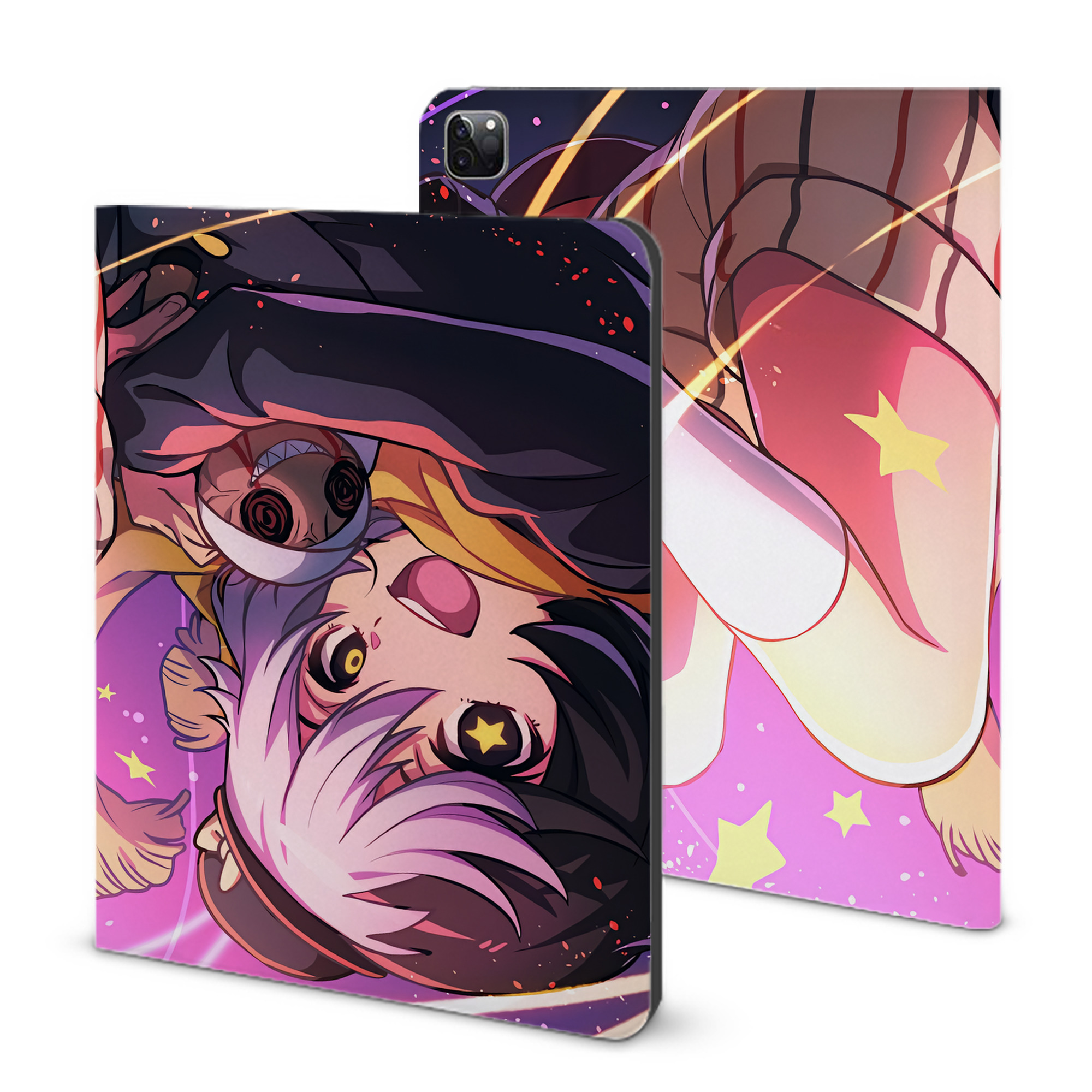 （画像用） 文豪ストレイドッグス Bungo Stray Dogs IPad ケース ブック型 PUレザー TPU 耐衝撃 軽量 薄型 ペン収納なし 全面保護 IPad 各モデル対応